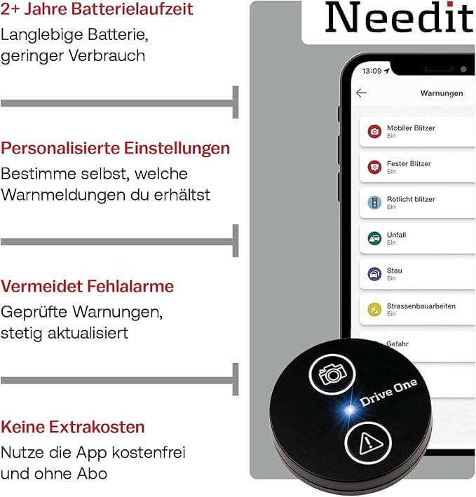 Needit Drive One App Funktionen Needit Drive One App Funktionen