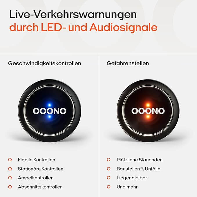 Ooono Co Driver NO1 Warnungen Ooono Co-Driver NO1 Warnungen