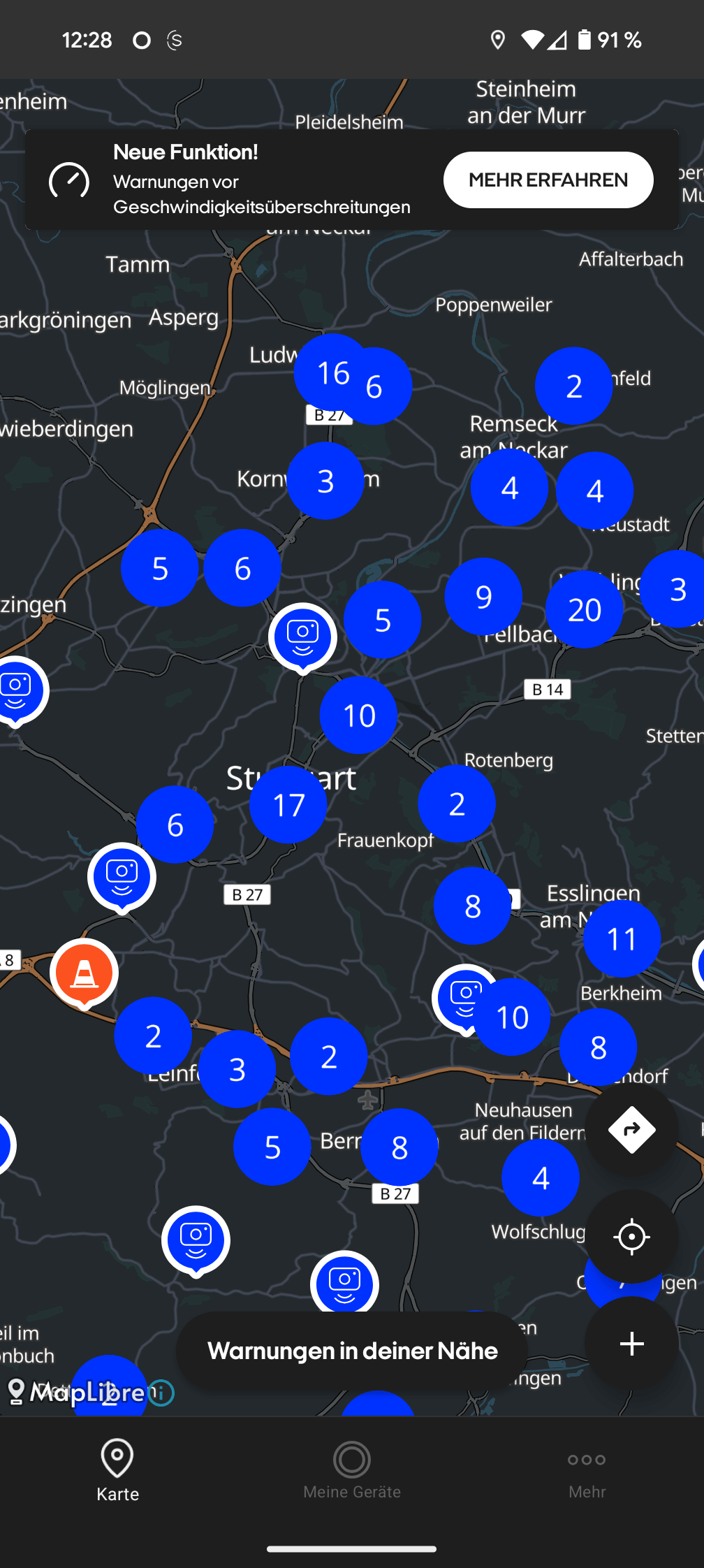 Ooono Co Driver NO2 App Radarkarte Ooono Co-Driver NO2 App Radarkarte