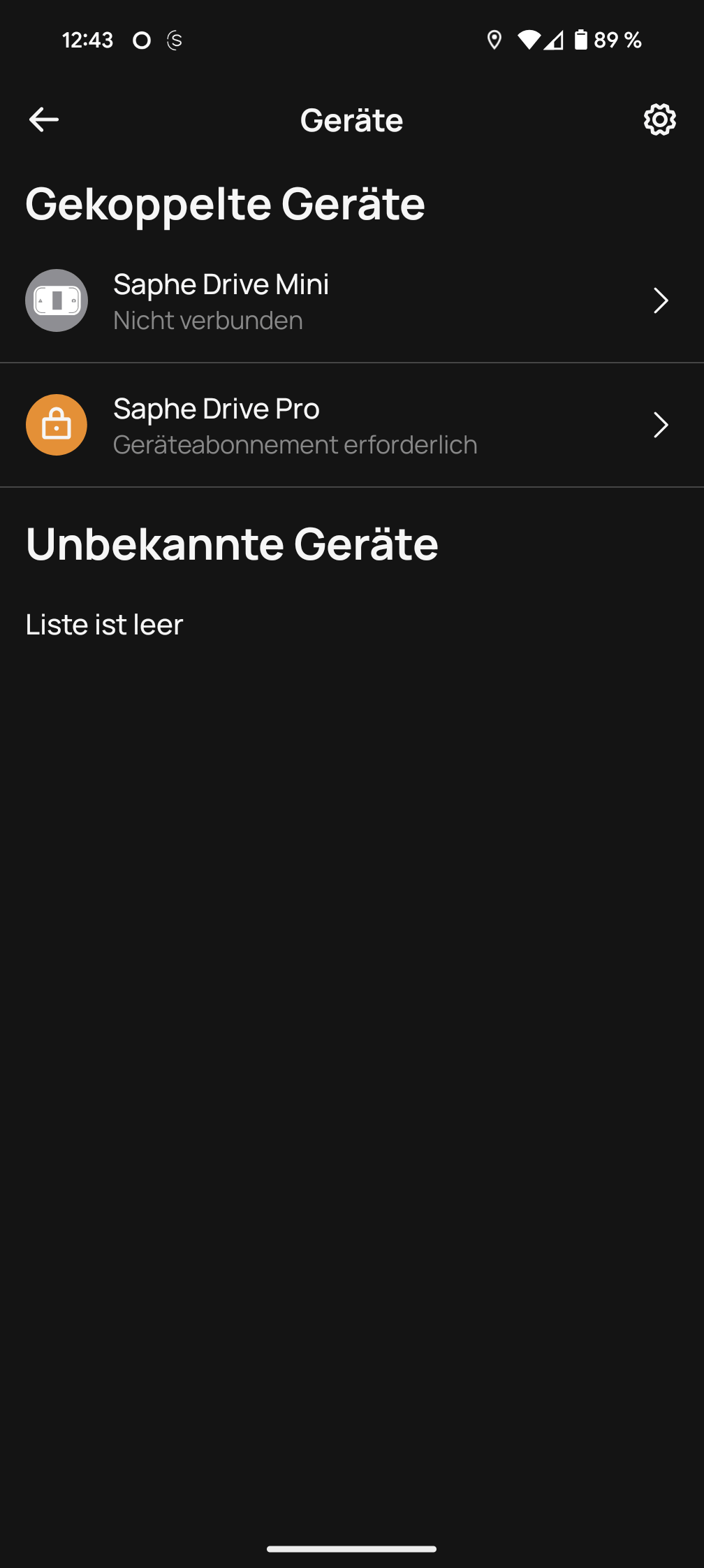 Saphe Drive App Geraete koppeln Saphe Drive App Geraete koppeln