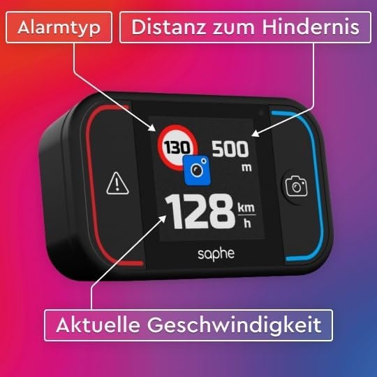 Saphe Drive Pro Blitzerwarner Displayanzeige